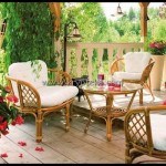 Balkon için koltuk takımı modelleri