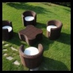 Balkon için koltuk takımı modelleri