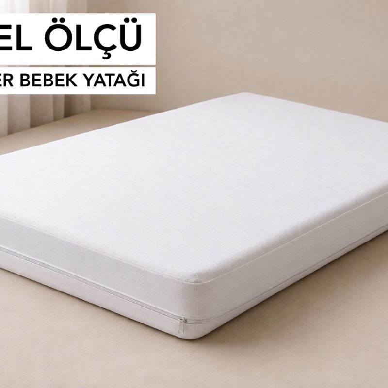 Özel ölçü bebek sünger yatağı