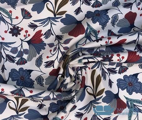 Çiçekli Modern Stil Perdelik Kumaş - Görsel 4