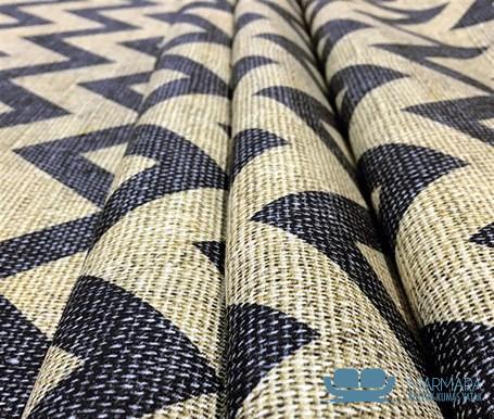 Siyah Zigzag Desenli Koltuk Kumaşı - Görsel 5