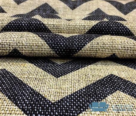 Siyah Zigzag Desenli Koltuk Kumaşı - Görsel 6