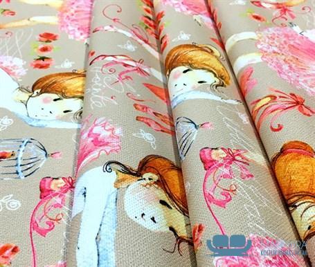 Balerin Desenli Döşemelik Kumaş - Görsel 5