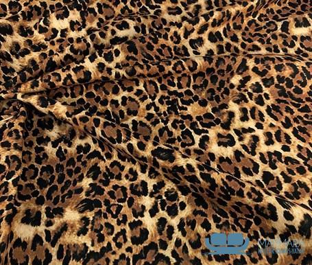 Kahverengi Kürk Leopar Desenli Döşeme Kumaşı - Görsel 3