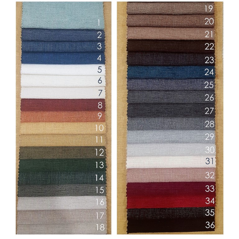 1A Keten Koltuk Kumaşı ( Perdelik ve Döşemelik Kumaş Kartelası)