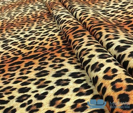 Leopar Kürk Desenli Döşemelik Kumaş - Görsel 7