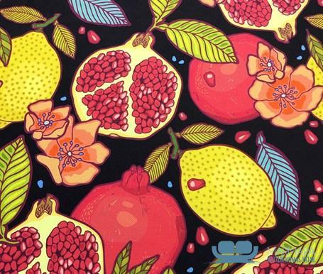 Limon Nar Motifli Döşemelik Kumaş - Görsel 3