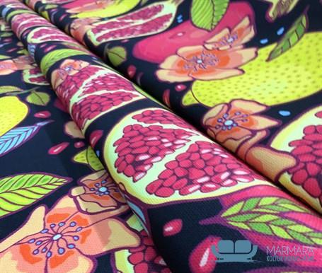 Limon Nar Motifli Döşemelik Kumaş - Görsel 6