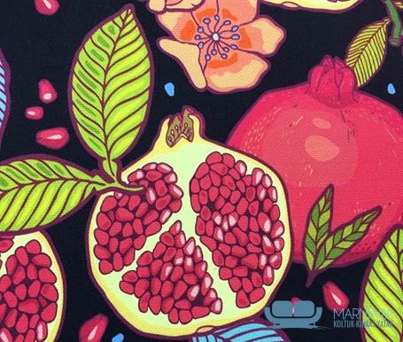 Limon Nar Motifli Döşemelik Kumaş - Görsel 8