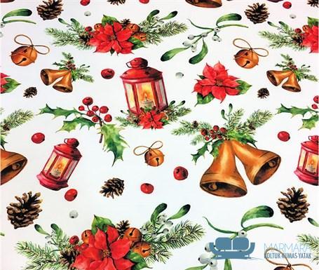 Yılbaşı Motifli Koltuk Döşeme Kumaşı - Görsel 2