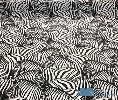Zebra Desenli Perde Kumaşı - Görsel 4