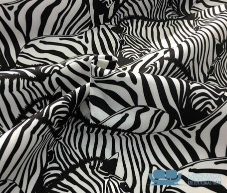 Zebra Desenli Perde Kumaşı - Görsel 5