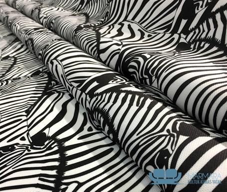 Zebra Desenli Perde Kumaşı - Görsel 8