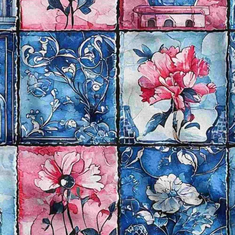 cicekli-patchwork-tasarimli-dosemelik-kumas