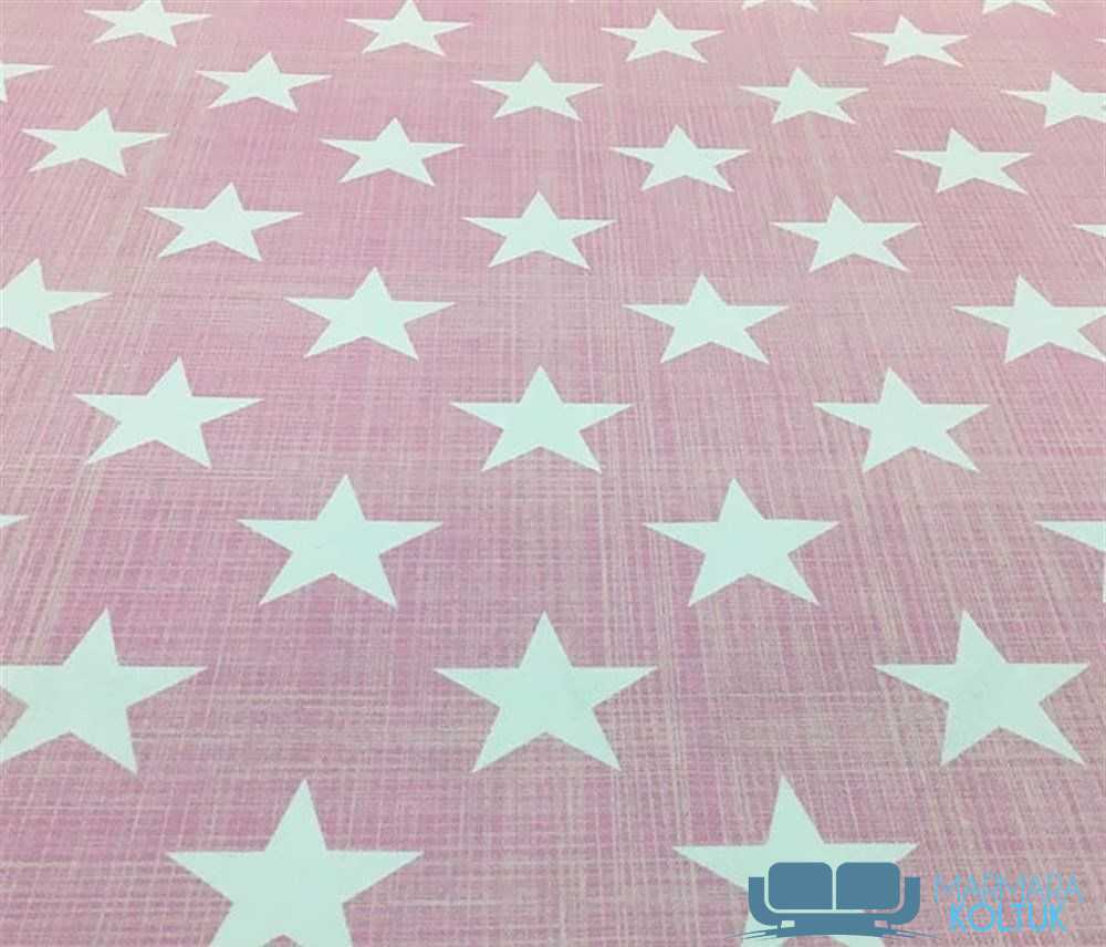 keten-efektli-yildiz-desenli-pembe-mikrofiber-kumas-yeni-nesil