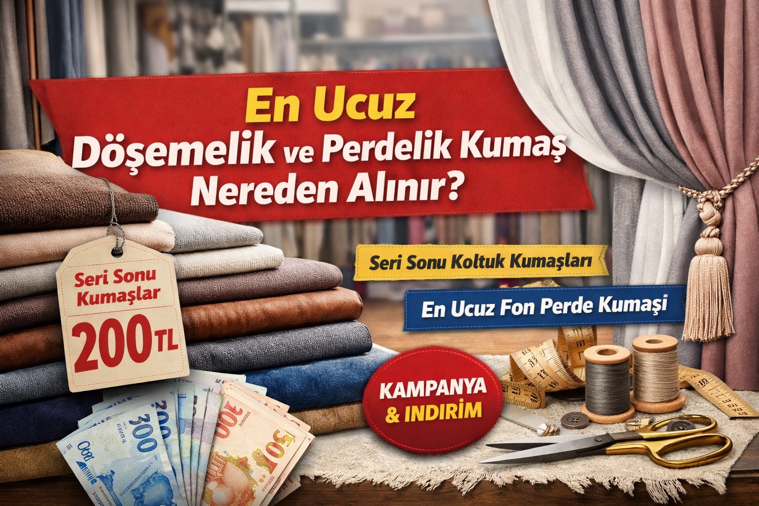 en ucuz dosemelik ve perdelik kumas