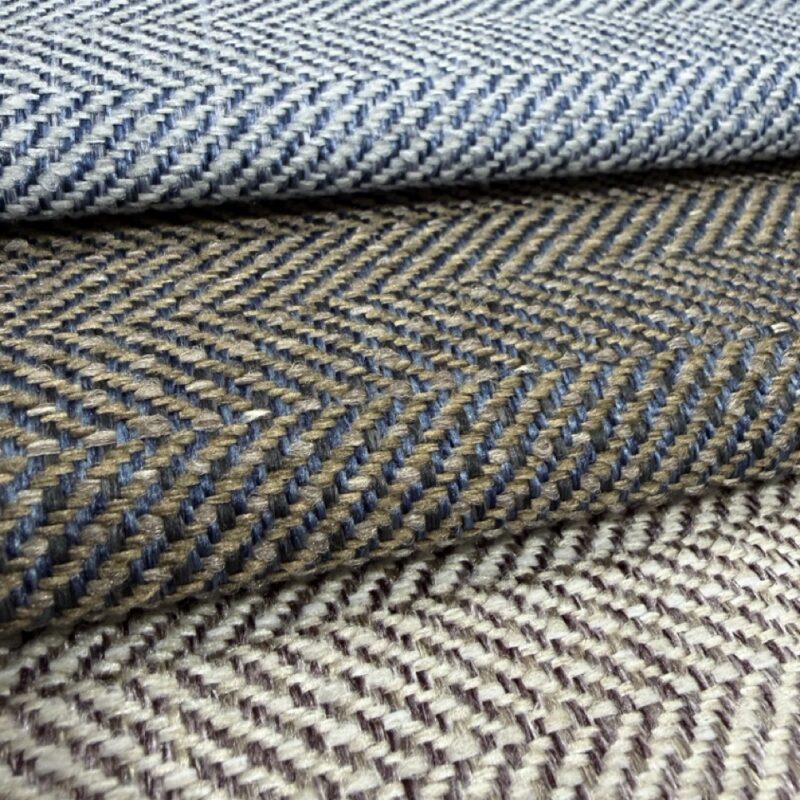 Zigzag Desenli Keten Kumaş (En Uygun Fiyat)